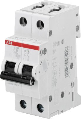 ABB Выключатель автоматический 2-полюсной S202M C1
