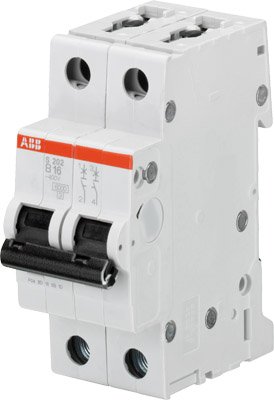 ABB Выключатель автоматический 2-полюсный S202 B6