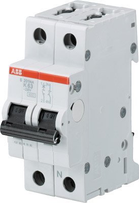 ABB Выключатель автоматический 1P+N S201 K0.5NA