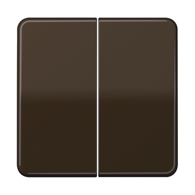 Клавиша JUNG CD 500 двухклавишная без подсветки, цвет коричневый