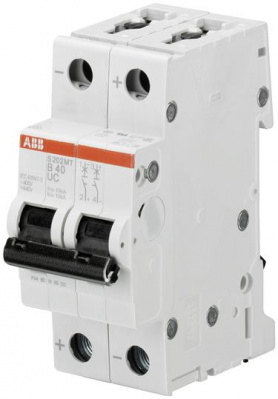 ABB Выключатель автоматический 2-полюсной S202M C1UC