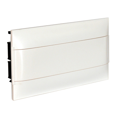 Пластиковый щиток Legrand Practibox S, для встраиваемого монтажа, цвет двери "Белый", на 18 модулей