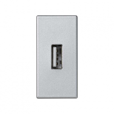 Simon Алюминий Плата с разъёмом USB 2.0 (тип А), 1/2 К45, винтовой зажим