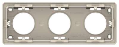 SE Unica New Беж Коробка 3-ая для открытой установки (NU800644)
