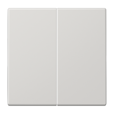 Клавиша JUNG LS-design, LS 990, LS ZERO двухклавишная без подсветки, цвет светло-серый