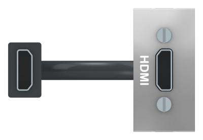 SE Unica Modular Алюминий Розетка HDMI, 1 модуль