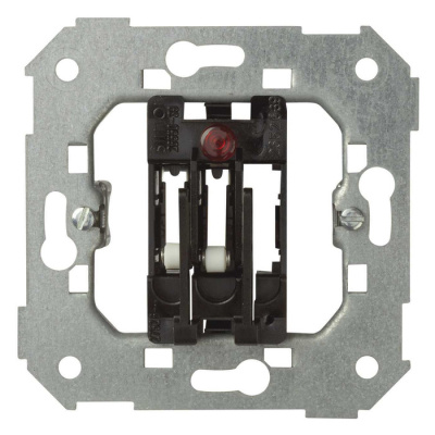 Simon 75 Мех Выключатель под карточку с 2 микровыключателями, проходной со свет.индик, 6А(2А), 250В, S82,82N,88