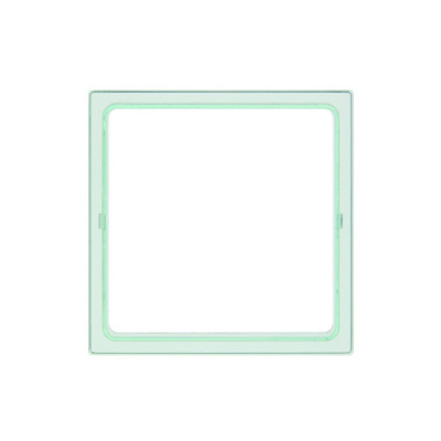 Simon 27 Play Зеленая прозрачная Вставка декоративная для рамок с вырезом под декор
