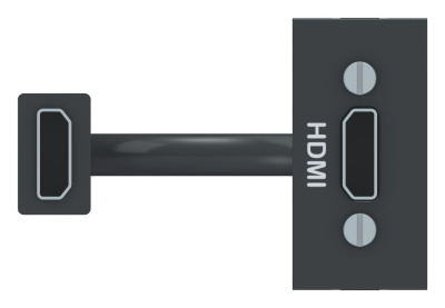 SE Unica Modular Антрацит Розетка HDMI, 1 модуль