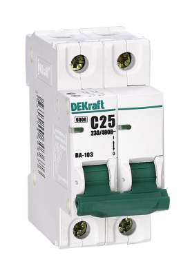 DEKraft ВА-103 Автоматический выключатель 2Р 32А (C) 6кА