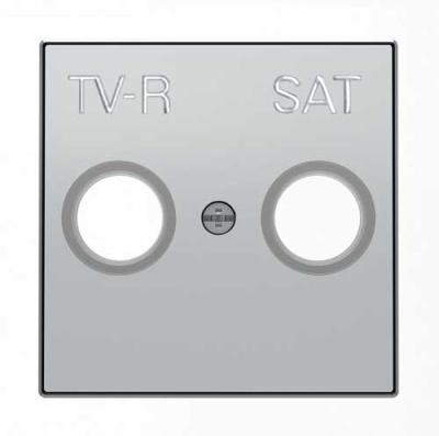 ABB SKY Серебристый алюминий Накладка для TV-R-SAT розетки