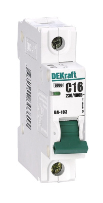 DEKraft ВА-103 Автоматический выключатель 1Р 40А (D) 6кА