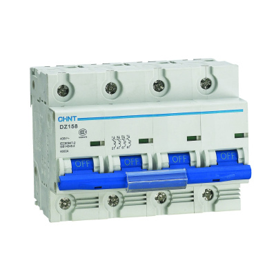 Автоматический выключатель DZ158-125H 4P 100A 10kA х-ка (8-12In) (CHINT)