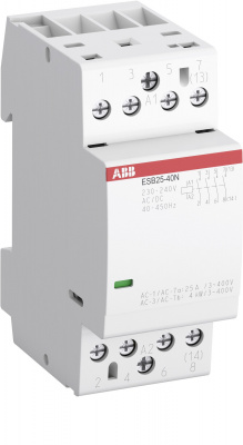 ABB Контактор ESB25-13N-06 модульный (25А АС-1, 1НО+3НЗ), катушка 230В AC/DC