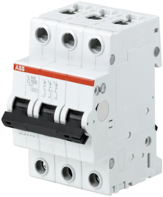 ABB Выключатель автоматический 3-полюсной S203 B100
