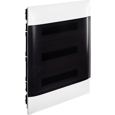 Пластиковый щиток Legrand Practibox S, для встраиваемого монтажа, цвет двери "Дымчатый", на 54 модуля