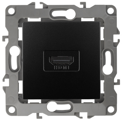 ЭРА 12-3114-05 Антрацит Розетка HDMI, IP20, 12