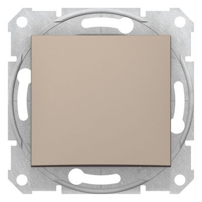 SE Sedna Титан Выключатель 1-клавишный кнопочный 10А (сх.1)