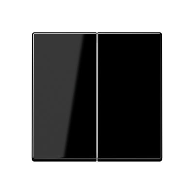 Клавиша JUNG A 500, A 550, A creation, A flow двухклавишная без подсветки, цвет черный