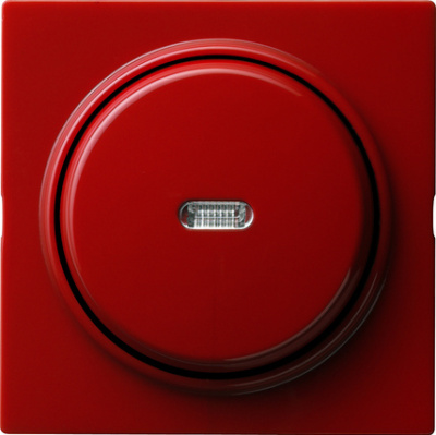 Выключатель Gira S-Color одноклавишный с индикацией, цвет красный