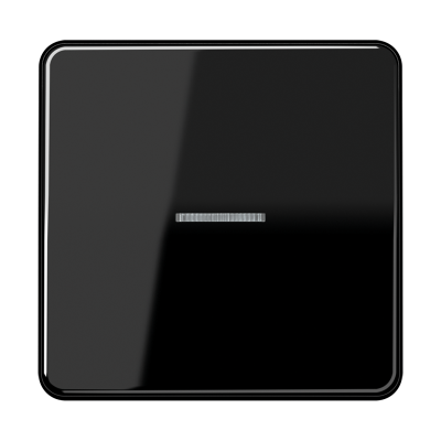 Клавиша JUNG CD 500, CD plus одноклавишная с индикацией, с подсветкой, цвет черный
