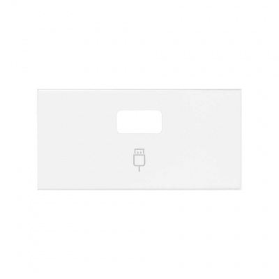 Simon 100 Белый матовый  Накладка розетки USB