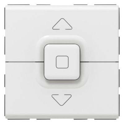 Legrand Mosaic Белый Кнопочный выключатель управления приводами 2 мод