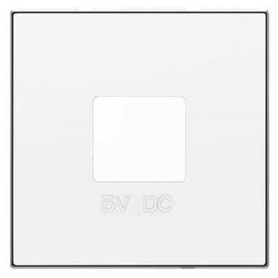 ABB SKY Альпийский белый Накладка для механизмов зарядного устройства USB, арт.8185