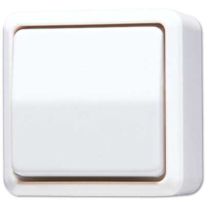 Перекрестный переключатель JUNG AP 600 одноклавишный без подсветки, с подсветкой через акссесуар, цвет белый
