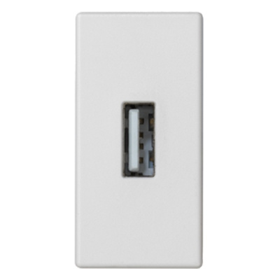 Simon Connect Белый Разъём USB тип &quot;А&quot;, 22,5х45мм, винты