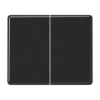 Клавиша JUNG SL 500 двухклавишная без подсветки, цвет черный