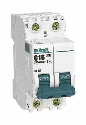 DEKraft ВА-101 Автоматический выключатель 3Р+N 10А (B) 4,5кА