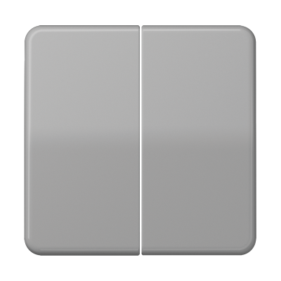 Клавиша JUNG CD 500 двухклавишная без подсветки, цвет серый