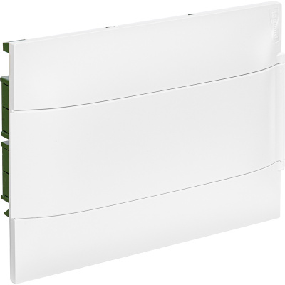 Пластиковый щиток Legrand Practibox S, для встраиваемого монтажа (в полые стены), цвет двери "Белый", на 12 модулей