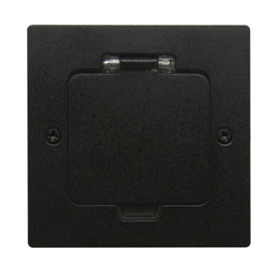 Встраиваемый напольный лючок на 2 модуля, IP44 Donel, цвет антрацит, монтажные коробки в комплекте