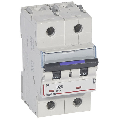 Legrand DX3 Автоматический выключатель 50кА 25А 2P D