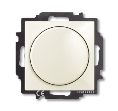 ABB BJB Basic 55 Шале (бел) Светорегулятор поворотно-нажимной 60-400 Вт для л/н