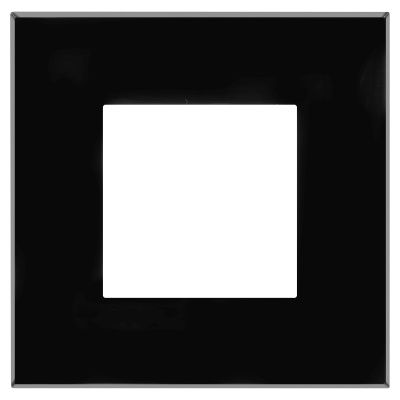 DKC Рамка "Avanti", "Черный квадрат", 1 пост (2 мод.)
