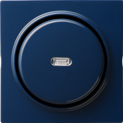 Выключатель Gira S-Color одноклавишный с индикацией, цвет синий